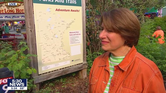 Sen. Amy Klobuchar stops by Day 1 of the Minnesota State Fair