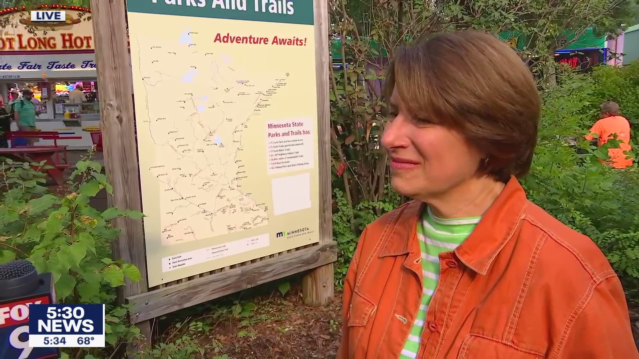 Sen. Amy Klobuchar stops by Day 1 of the Minnesota State Fair