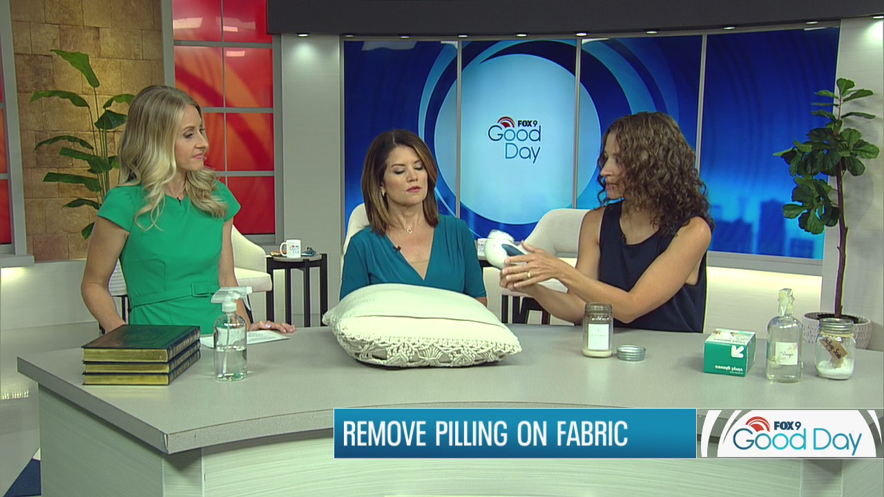 How to remove pilling from fabric and fix curling rug corners