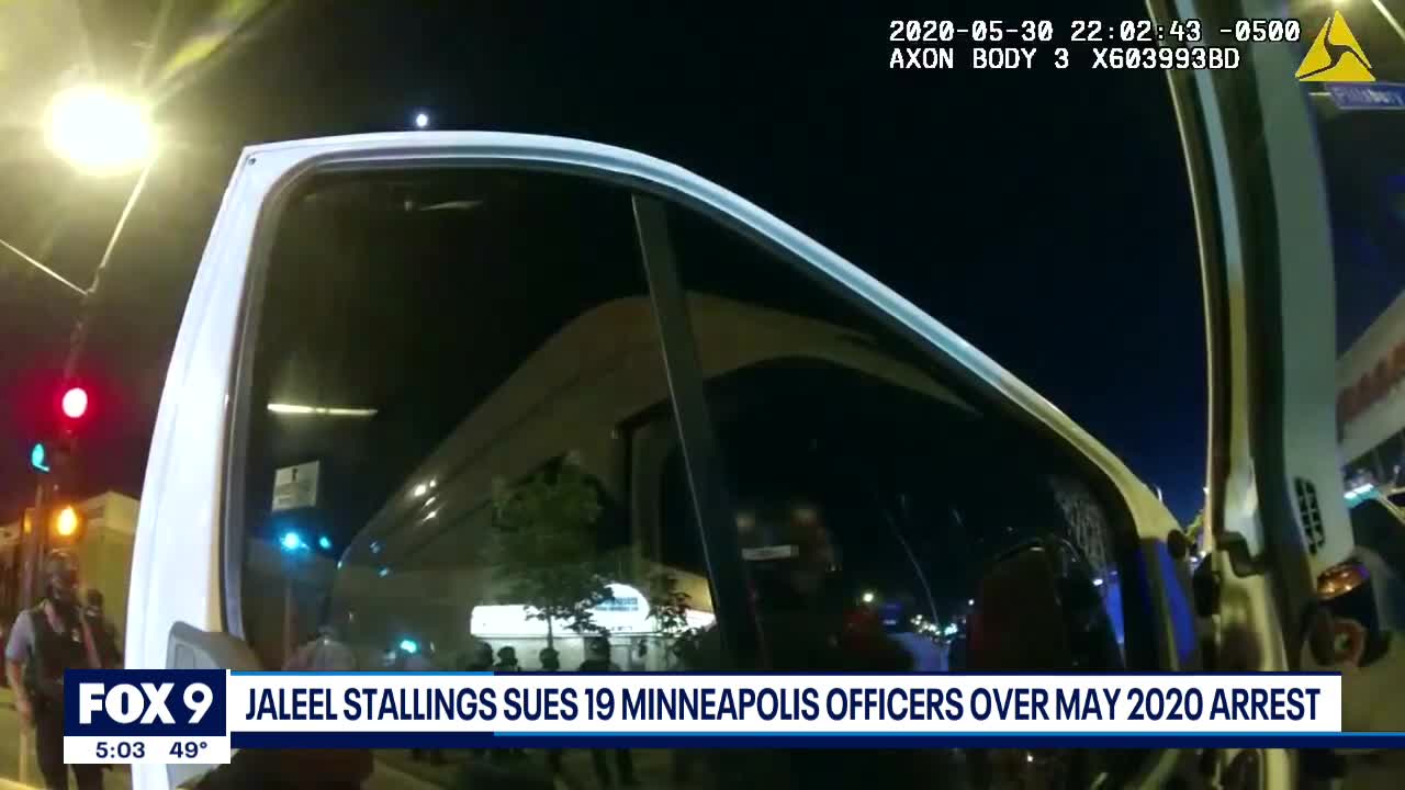 Jaleel Stallings sues 19 Minneapolis officers over May 2020 arrest