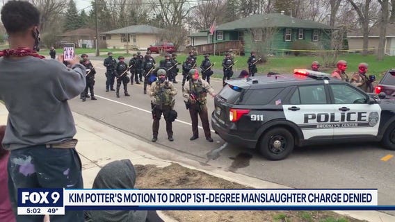 Kim Potter's motion to drop first-degree manslaughter charge denied