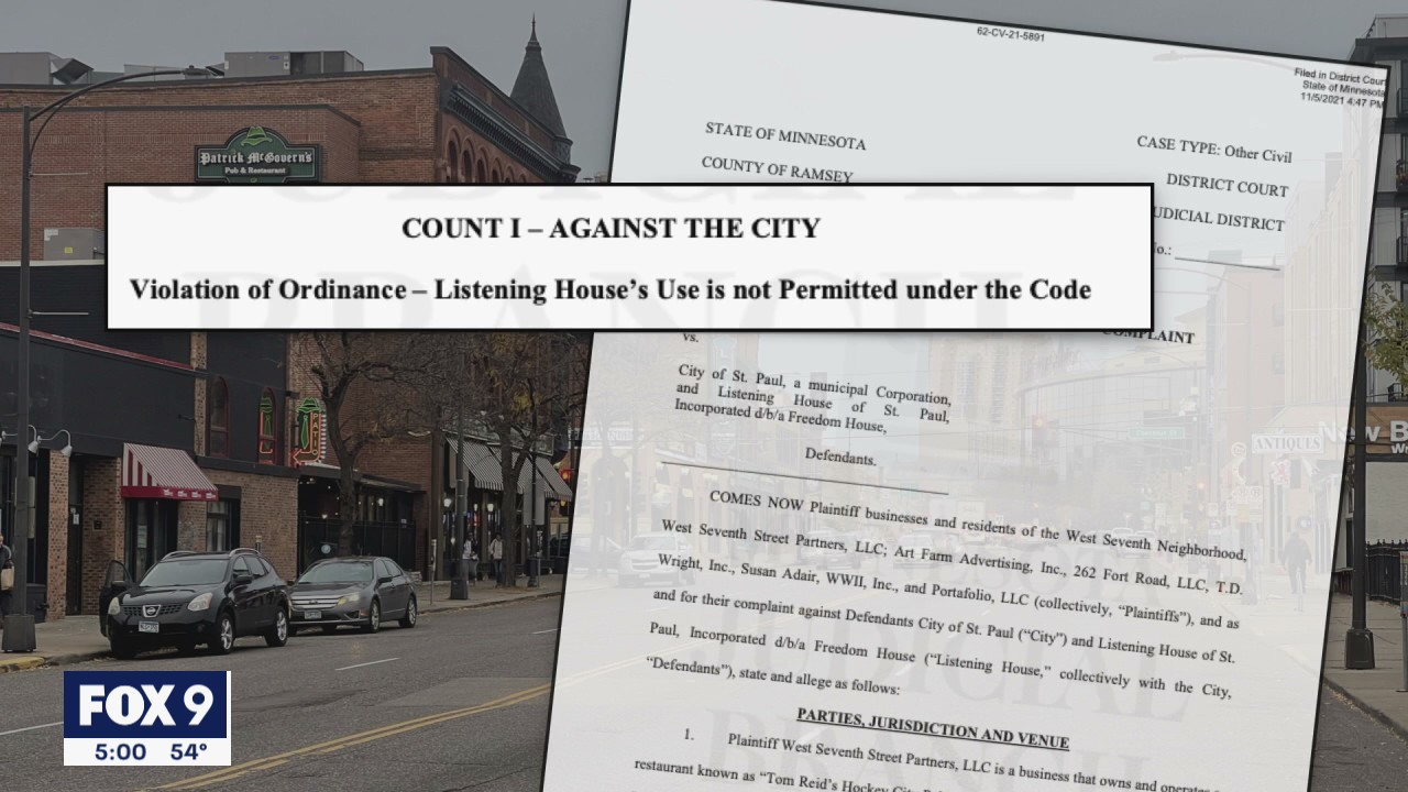 St. Paul businesses sue city over day shelter, rise in crime