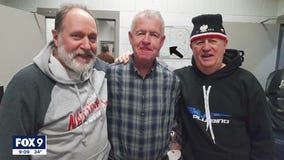 Senior hockey players give special send-off to one of their own