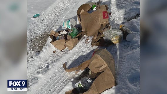 Police: Instacart driver ran over groceries over 'Thank You Blaine PD' sign