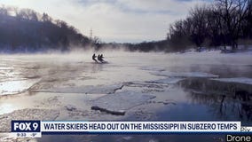 Frigid temps in Minnesota: A perfect day for grilling? Water skiing?