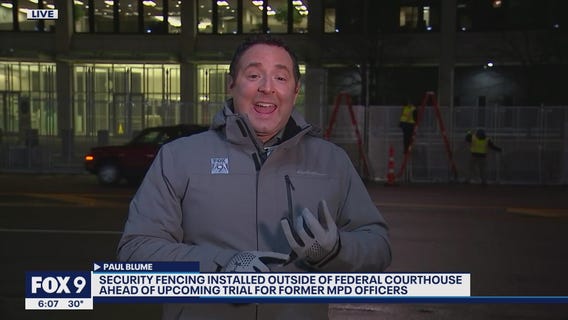 Fencing goes up in St. Paul ahead of federal trial for officers in George Floyd death