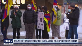 Minneapolis protest calls for boycott of Olympics over China's human rights abuses