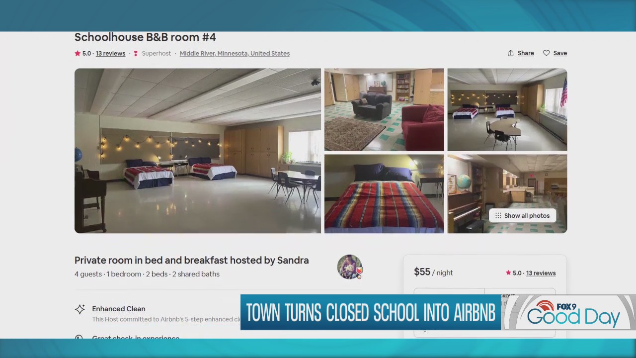 Minnesota town turns former school into Airbnb listing