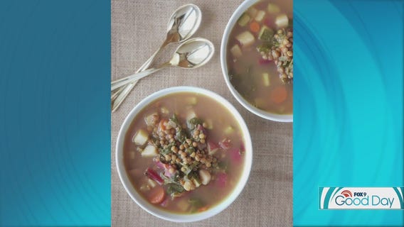 Finish soup season strong with this lentil veggie soup recipe