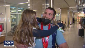 Heartwarming welcome home for Minnesota man who medaled at Paralympics