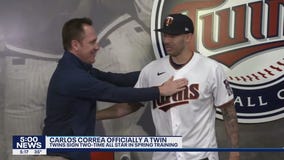Minnesota Twins introduce Carlos Correa
