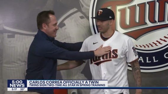 Minnesota Twins introduce Carlos Correa