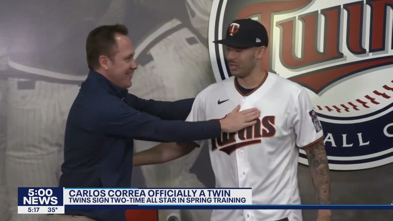Minnesota Twins introduce Carlos Correa
