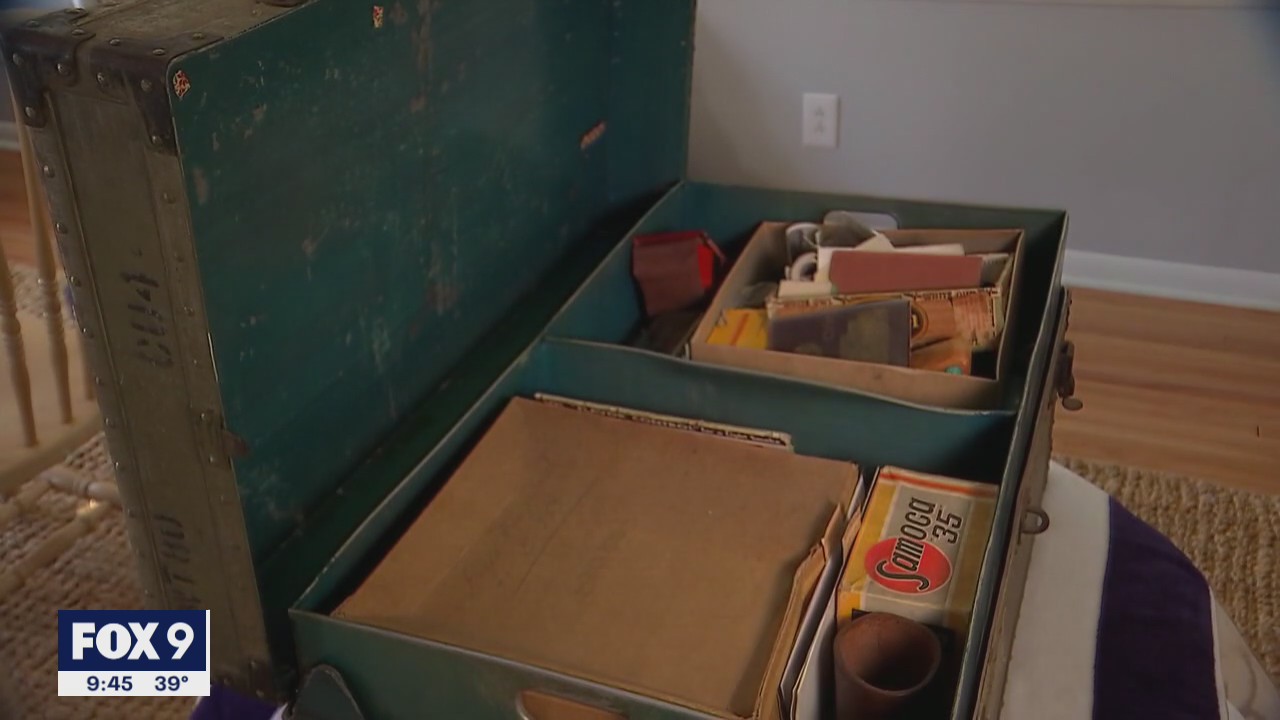 FOX 9 helps solve mystery of military steamer trunk filled with family keepsakes