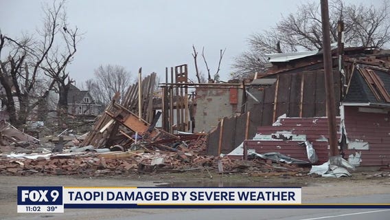 Taopi, Minnesota damaged by severe weather