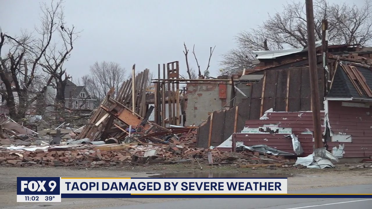 Taopi, Minnesota damaged by severe weather