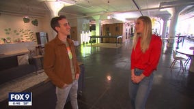 Co-working space combines work and fitness; ninja-warrior style