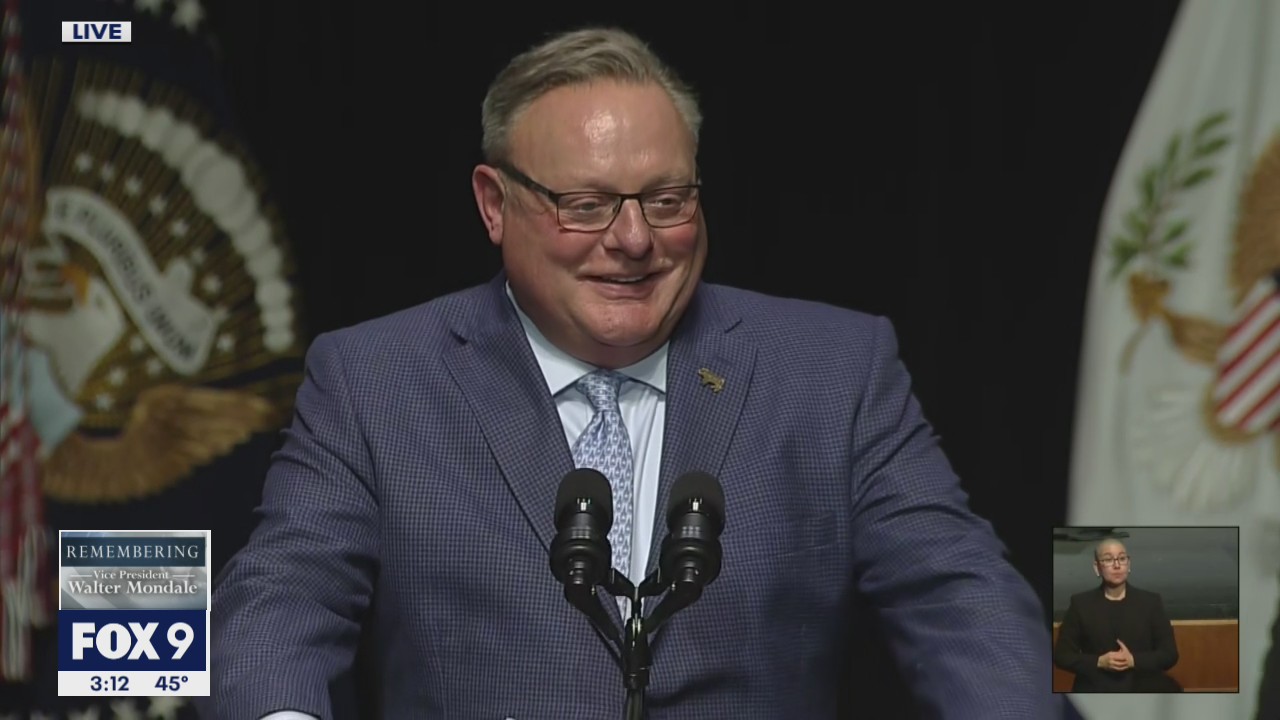 Walter Mondale's sons speak at his memorial service