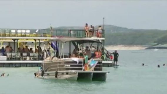 Looming Labor Day clouds threatened fun on Lake Travis