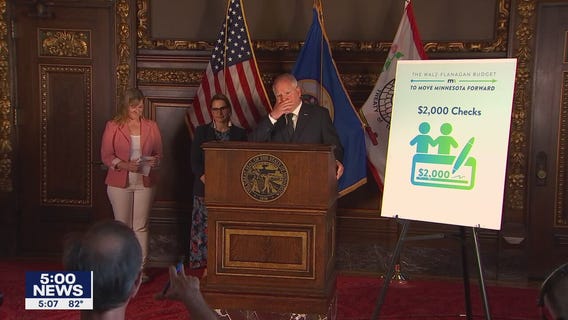 Walz says $1,000 rebate checks wouldn't have federal tax hit, GOP opposes them