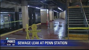 Water leak in Penn Station