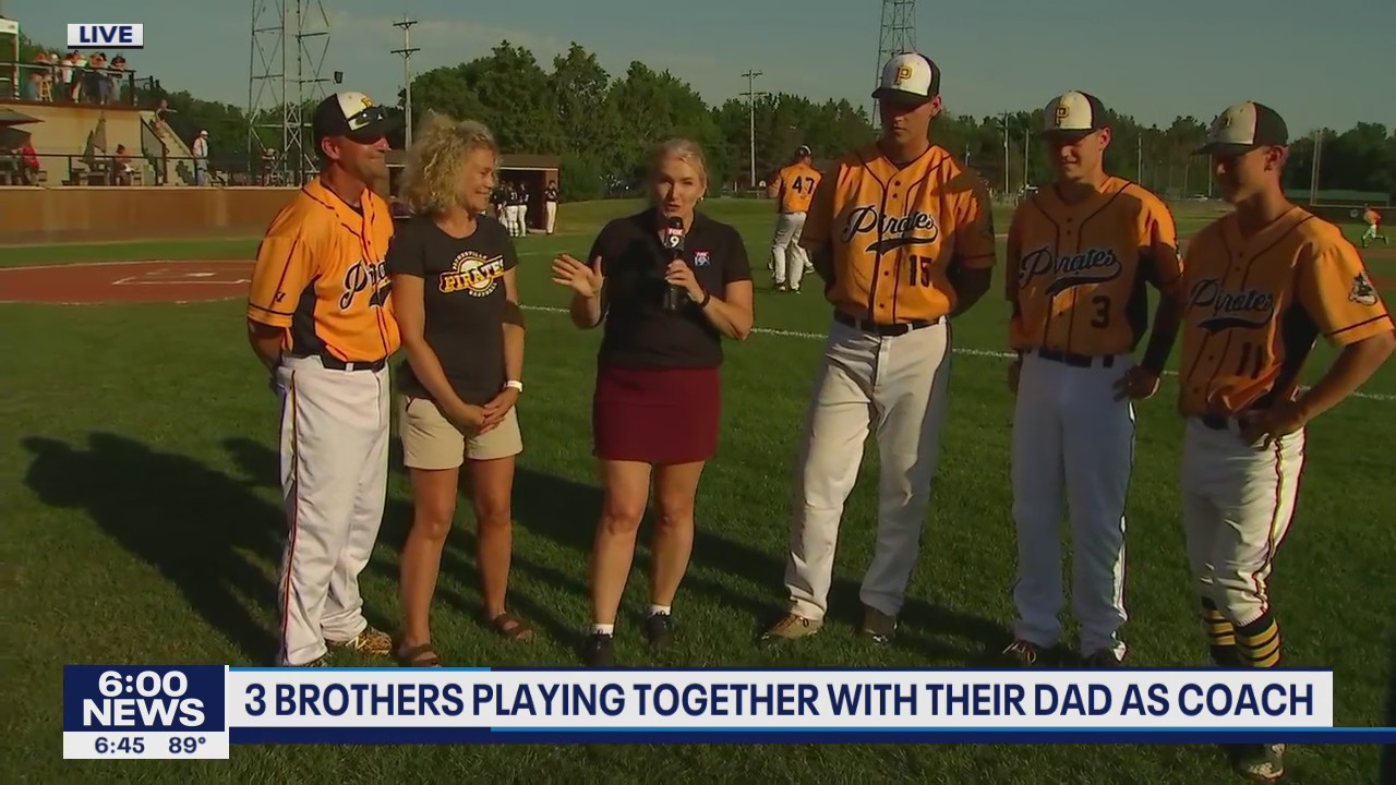 Town Ball Tour: 3 brothers play with dad as coach
