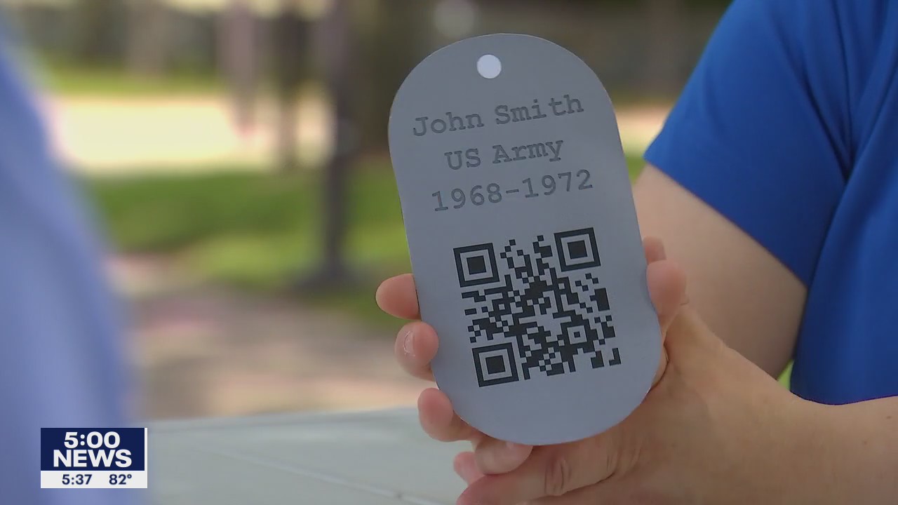Bloomington Veterans Memorial starts selling dog tags for interactive display