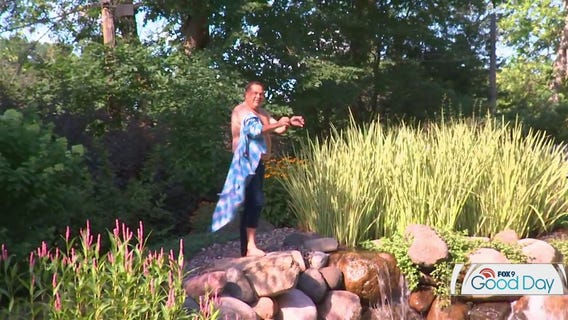 Garden Guy Dale K goes for a swim on 25th annual Water Garden Tour
