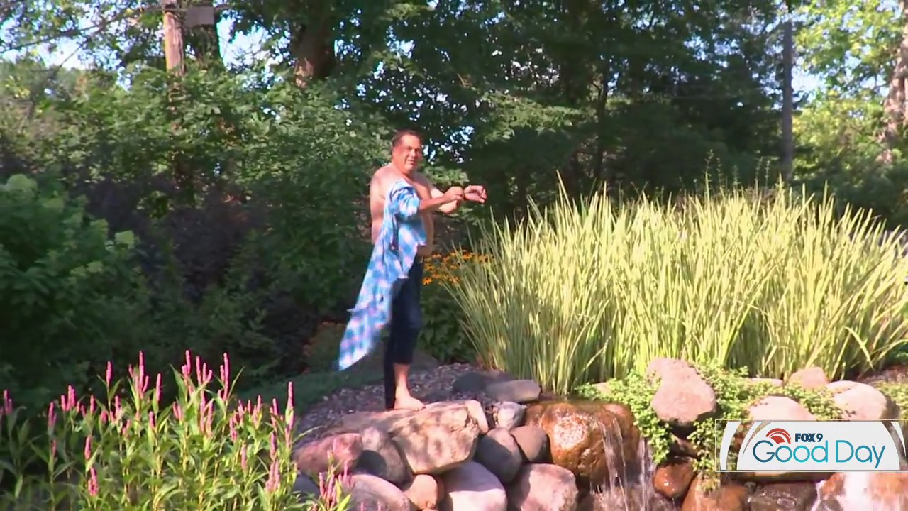 Garden Guy Dale K goes for a swim on 25th annual Water Garden Tour