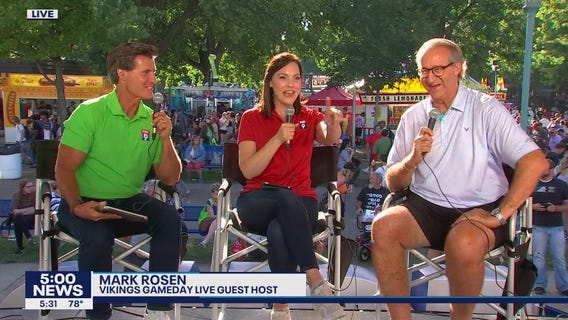 Mark Rosen joins FOX 9 at the fair to talk Vikings