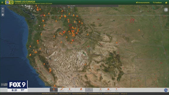 Wildfire smoke moves into Minnesota