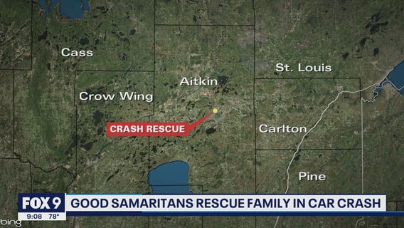 Good Samaritans help rescue Minnesota family trapped in their car underwater