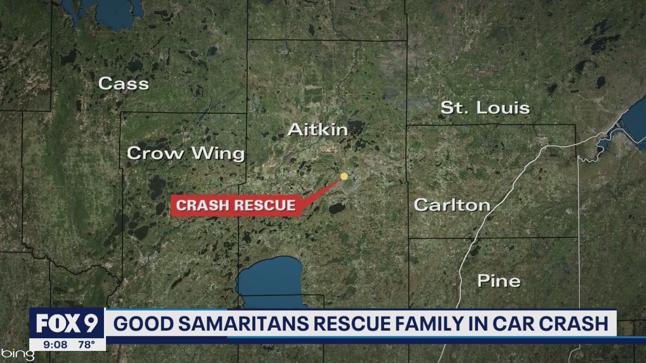 Good Samaritans help rescue Minnesota family trapped in their car underwater