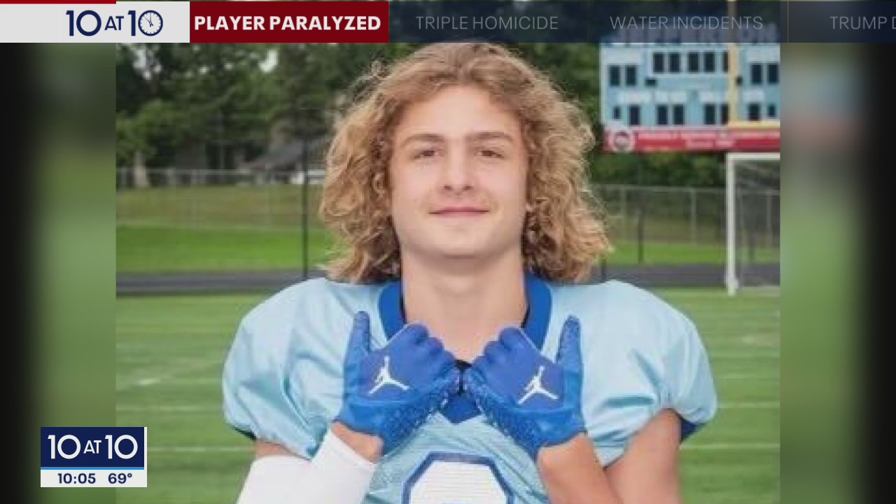 Community and family rallying after Bloomington football player paralyzed during game