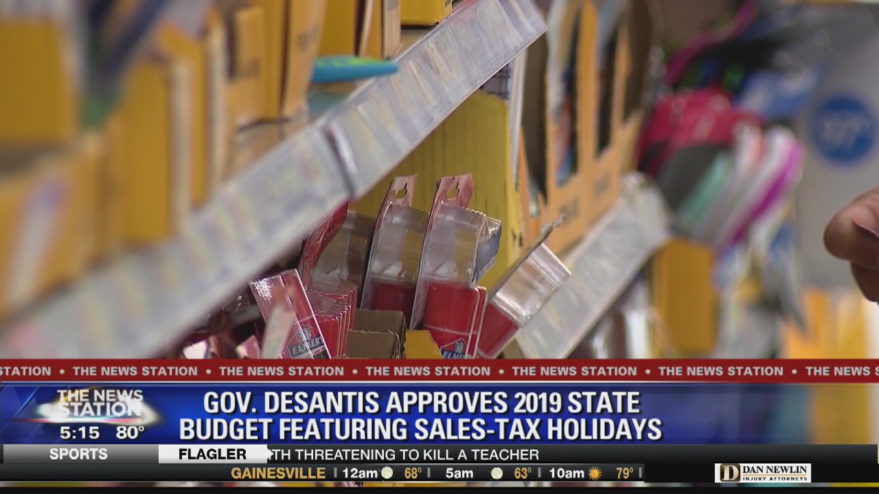 Governor approves sales tax holidays