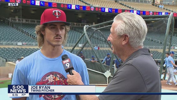 Twins pitcher Joe Ryan speaks to FOX 9 day after near no-hitter