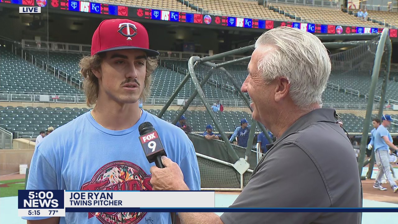 Twins pitcher Joe Ryan speaks to FOX 9 day after near no-hitter