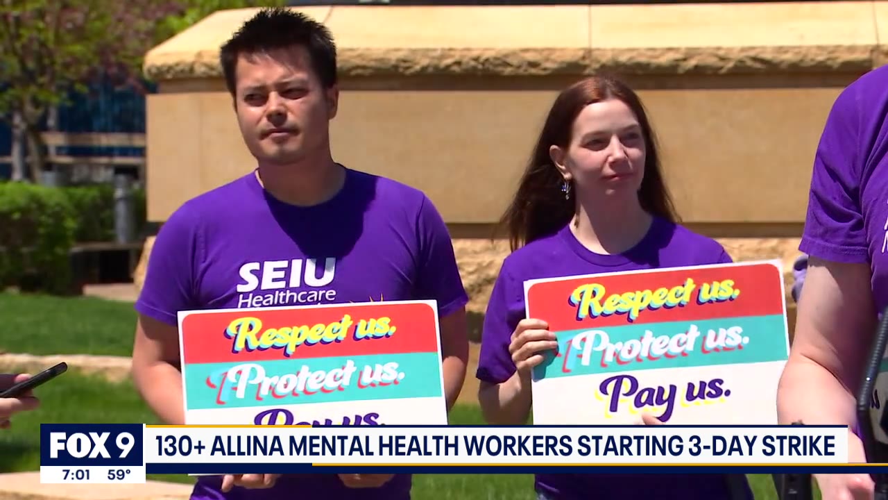 Allina mental health workers going on strike