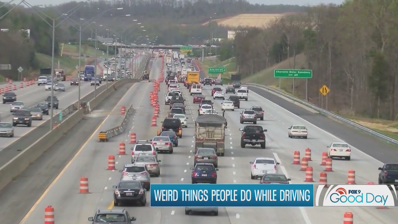Here are the weird things people do while driving
