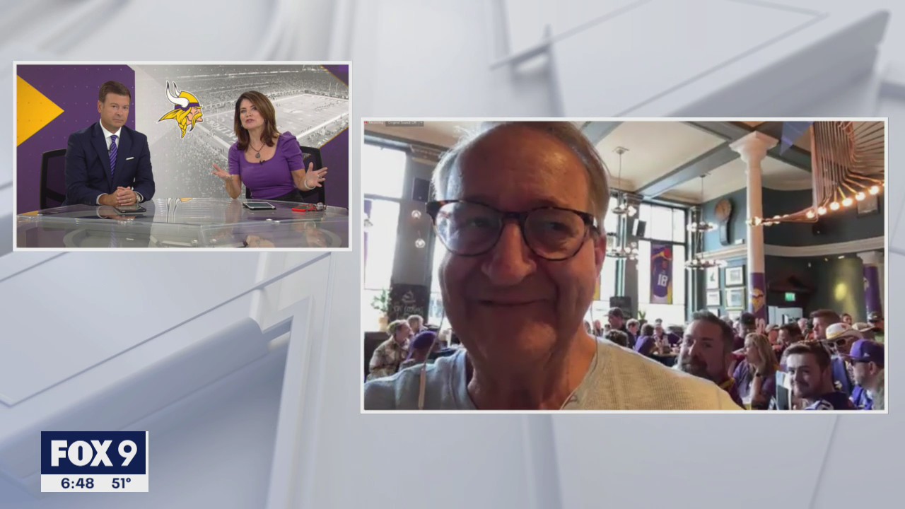 Vikings fans in London for Sunday's game against the Saints