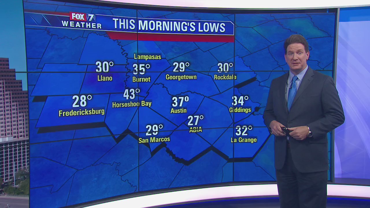 Noon weather forecast for January 8