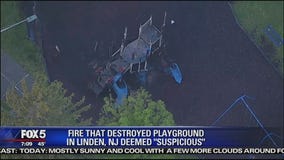 Fire destroys NJ playground
