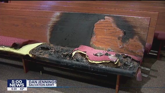 Man arrested after Brooklyn Park Salvation Army service center set on fire, vandalized