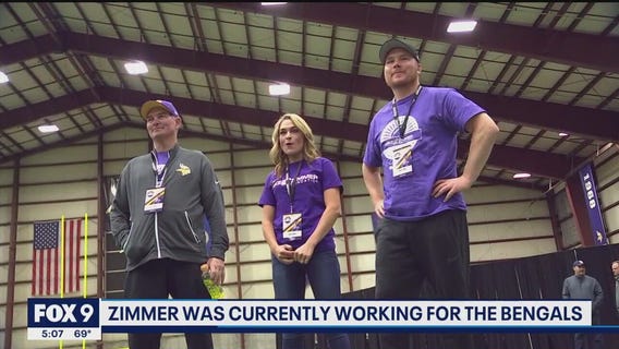 Former Vikings coach Adam Zimmer dead at 38