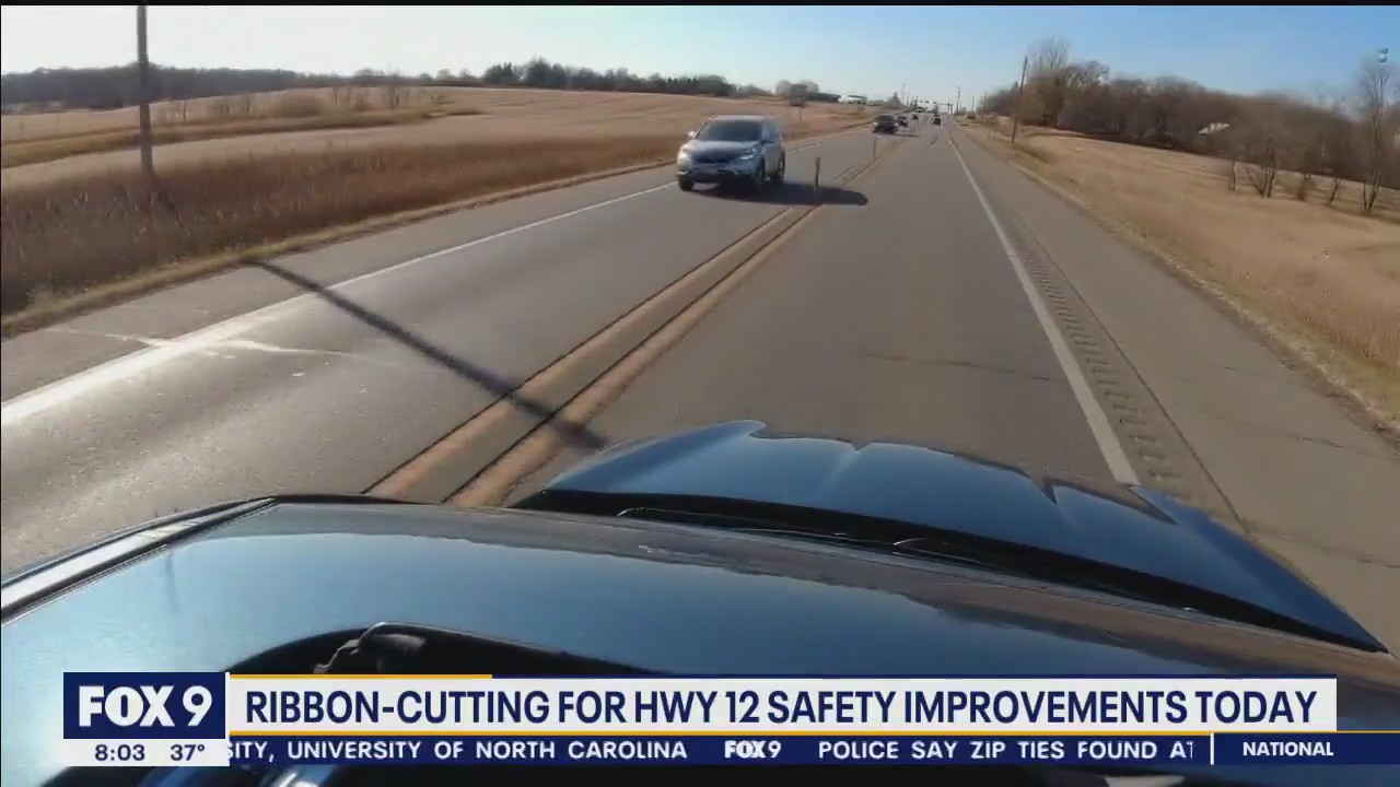 Highway Ribbon Ribbon-cutting for Highway 12 safety improvements | FOX 9 Minneapolis ...