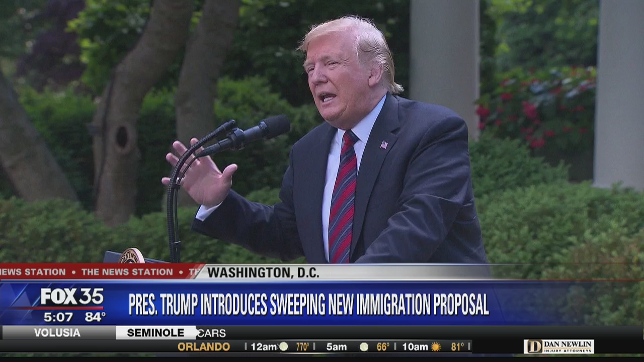 President Trump introduces sweeping immigration proposal