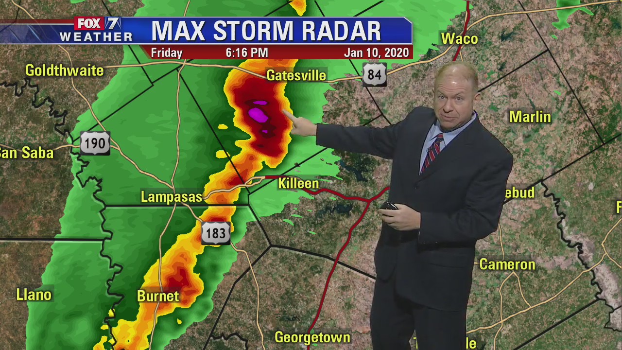 Evening weather forecast for January 10, 2019
