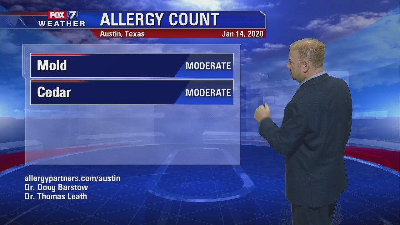 Evening weather forecast for January 14