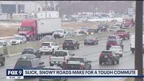 Slippery Twin Cities commute continues Tuesday