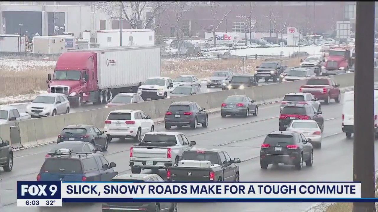 Slippery Twin Cities commute continues Tuesday